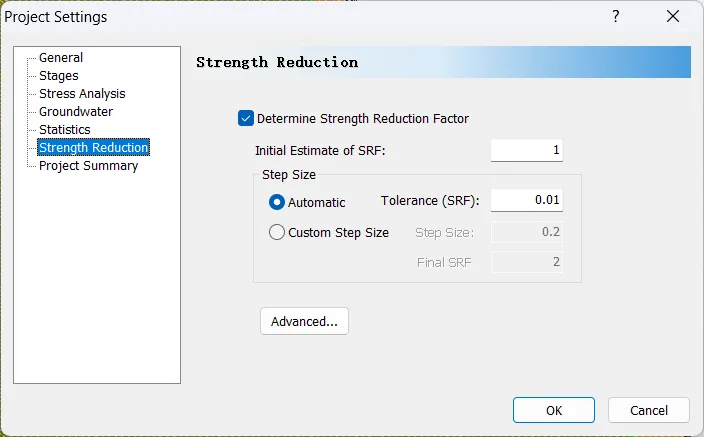 基于Phase有限元法计算边坡稳定性