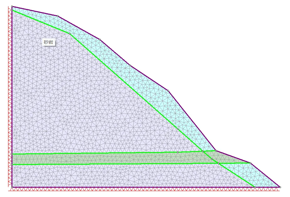 基于Phase有限元法计算边坡稳定性