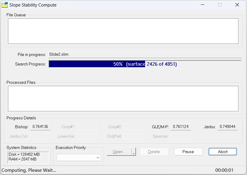 基于slide2极限平衡法计算边坡稳定性