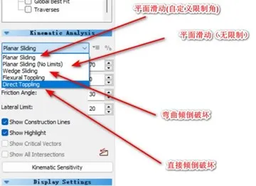 基于dips7.0的结构面赤平投影及边坡滑动方式分析