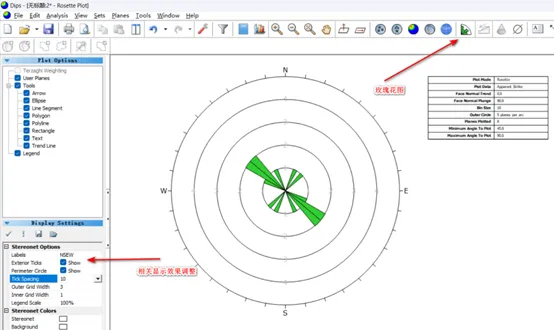 基于dips7.0的结构面赤平投影及边坡滑动方式分析
